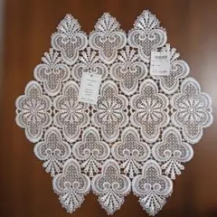 近沢レース ドイリー 約41x40cm長方形　白