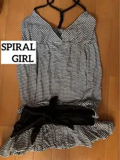 スパイラルガール SPIRALGIRL ミニワンピース ボーダー キャミワンピ