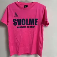 SVOLME スボルメ　プラクティスシャツ　蛍光ピンク　160