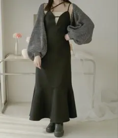 Ambre Neige キャミワンピース ブラック Fサイズのサムネイル