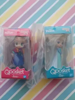Disney Qposket ミニチュアコレクション2 アナ＆エルサ匿名配送