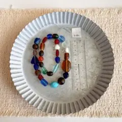 L121 とんぼ玉 ミックスガラスビーズ ハンドメイド材料 アクセサリー40cm