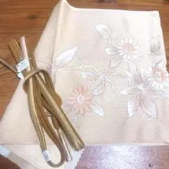 【即日発送】花柄　帯揚げ 帯締めセット　大丸