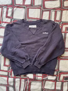 激レアUSA製90s L.L.Bean Russelスウェット 茄子紺Wネーム
