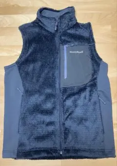 美品★モンベルクリマエアベストM 1106663グラファイトCLIMAAIR
