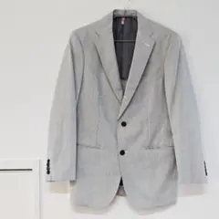 UNIQLO ユニクロ グレー ストライプ ビジネス ジャケット Mサイズ