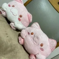 ピンクのにゃんこ　2体