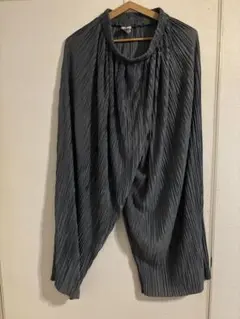 Donoban プリーツパンツ グレーのサムネイル