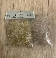BUCO ラメッタカーリー カーリースモーク シャンパンゴールド　ゴールド　2点