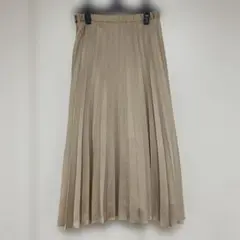 イネド　プリーツスカート　ゴールド