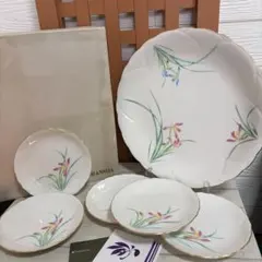 香蘭社 ベリーセット 食器セット 6枚 大皿 取皿 丸皿