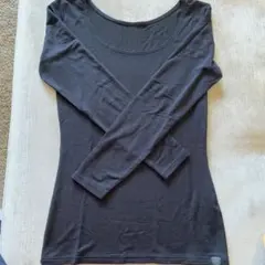 HEATTECH EXTRA WARM ブラック長袖Tシャツ S