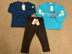 【未使用品】ストライプ柄・星柄シャツとレギンスセット