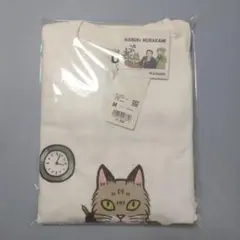 未使用品　村上春樹 (村上RADIO)猫イラスト Tシャツ Mサイズ