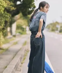 即完売！Spick&Span Igeta×S　34 ブラックワイドデニム