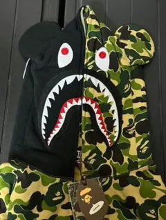【A BATHING APE】ファイヤーカモ シャーク パーカー スウェット A BATHING APE アベイシングエイプ Space Camo Tiger Full Zip