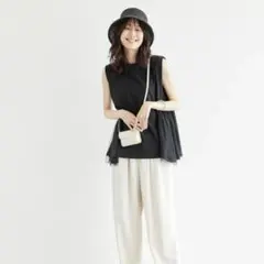 ROPÉ PICNIC ロペピクニック　チュール切替トップス