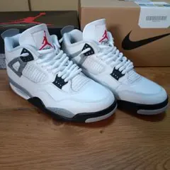 Air Jordan 4 ホワイト/グレー/ブラック