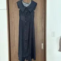 GRL グレイル　ビッグカラー　デニムワンピース