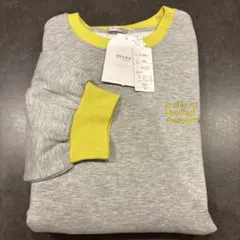 タグ付き　mysa closet 配色ロゴスウェット 4L