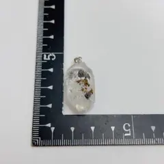 タールインクォーツ 水晶の原石 天然水晶 シルバーペンダントトップ