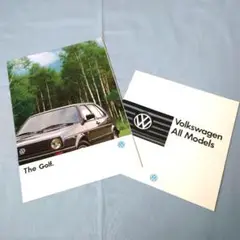 【旧車カタログ】フォルクスワーゲン ゴルフ1988年(昭和63年)　2点セット
