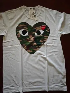 【大人気】PLAY Comme des Garçons 迷彩ハート TシャツS