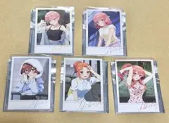 五等分の花嫁　夏の終わり、彼女と雨の中　新宿マルイ　チェキ風カード　フルコンプ