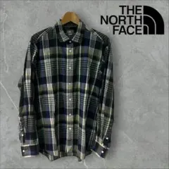 THE NORTH FACE チェックシャツ 長袖 薄手 L