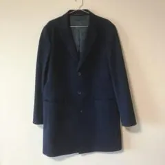 極美品】ユニクロ ウールカシミヤチェスターコート ネイビー XL - メルカリ