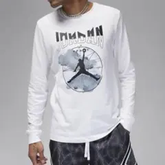 L 新品 Tシャツ ロンＴ 長袖 ロングスリーブ NIKE 白 ジョーダン