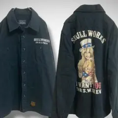 SKULL WORKS スカルワークス　ワークシャツ　　タトゥーガールジャケットのサムネイル