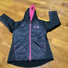 Under Armour フード付きジャケット 6X 黒/ピンク