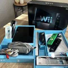Wii 本体 セット ブラック リモコン2本揃っています