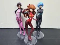 エヴァンゲリオン劇場版 ガシャポートレイツ アスカ、マリ、黒綾波　3体セット