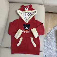 DOUBLE.B フリースパーカー 100cm