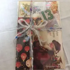 No.710☆70枚＋おまけシール30枚☆紙モノおすそ分け☆クリスマス冬デザイン