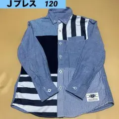 Ｊプレス 長袖ダンガリーシャツ　羽織り　チェック　おしゃれ　120 値下げ