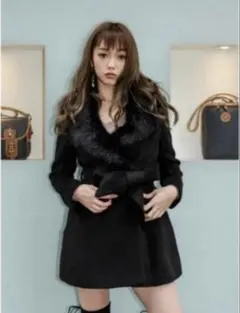 ✨LIP SERVICE✨ファー付きコート✨Sサイズ✨