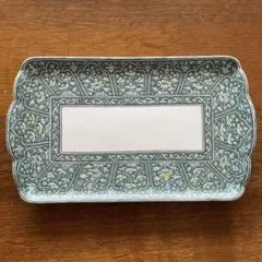 タイ　ベンジャロン焼き　菓子・デザート角皿　☆年末年始のお集まりに