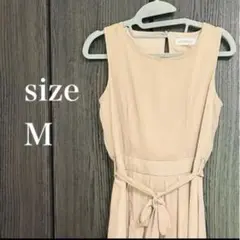 【美品】ベージュシフォンワンピース