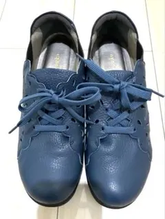 ★美品★週末SALE！ダークブルー レースアップシューズ