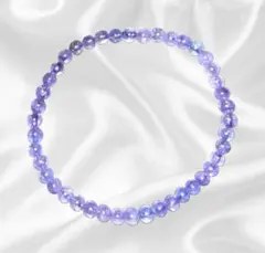 紫のきらめきを纏う✨タンザナイト 3mm 華奢ブレスレット