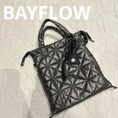 BAYFLOW キルティング ショルダーバッグ メタリックグレー