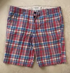 Abercrombie & Fitch チェック柄ショートパンツ 36