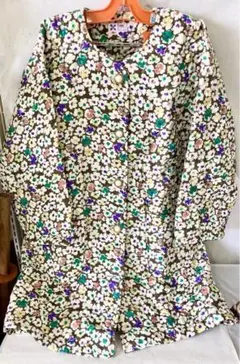 ★TUNIC LABORATORYダウンコート キルティングジャケット 花柄