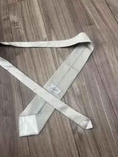 美品　青山　ネクタイ　シルバー　ドット　小紋　結婚式　冠婚葬祭　礼装　フォーマル