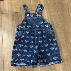 moujonjon デニム サロペット　オーバーオール 80cm