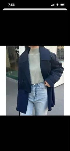 ネイビー トレンチコート