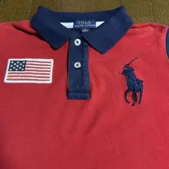 POLO RALPH LAUREN BIGポニーとアメリカ国旗　サイズ120
